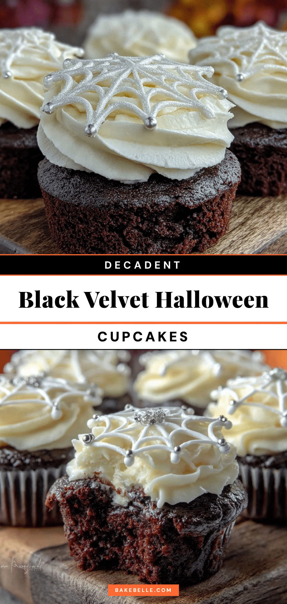 black velvet Halloween cupcakes recipe