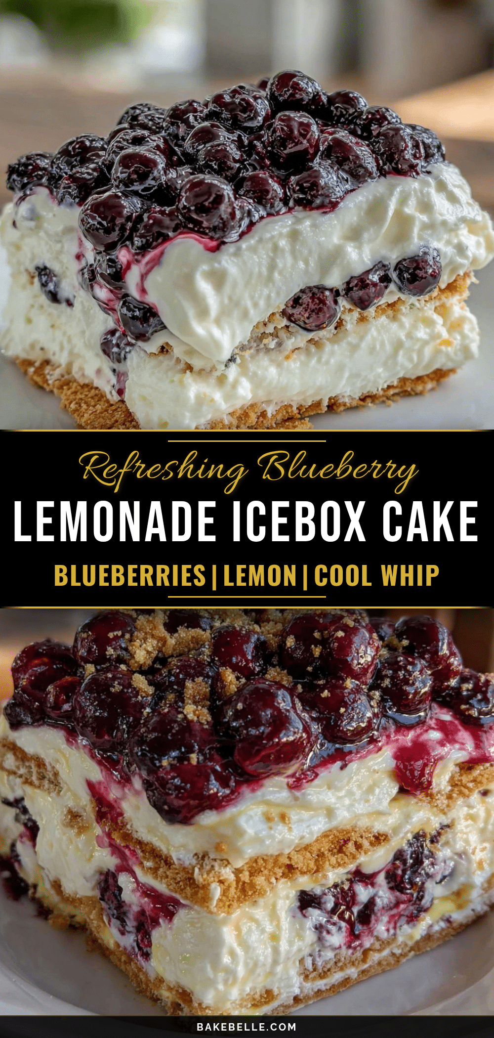 blueberry lemonade icebox cake recipe