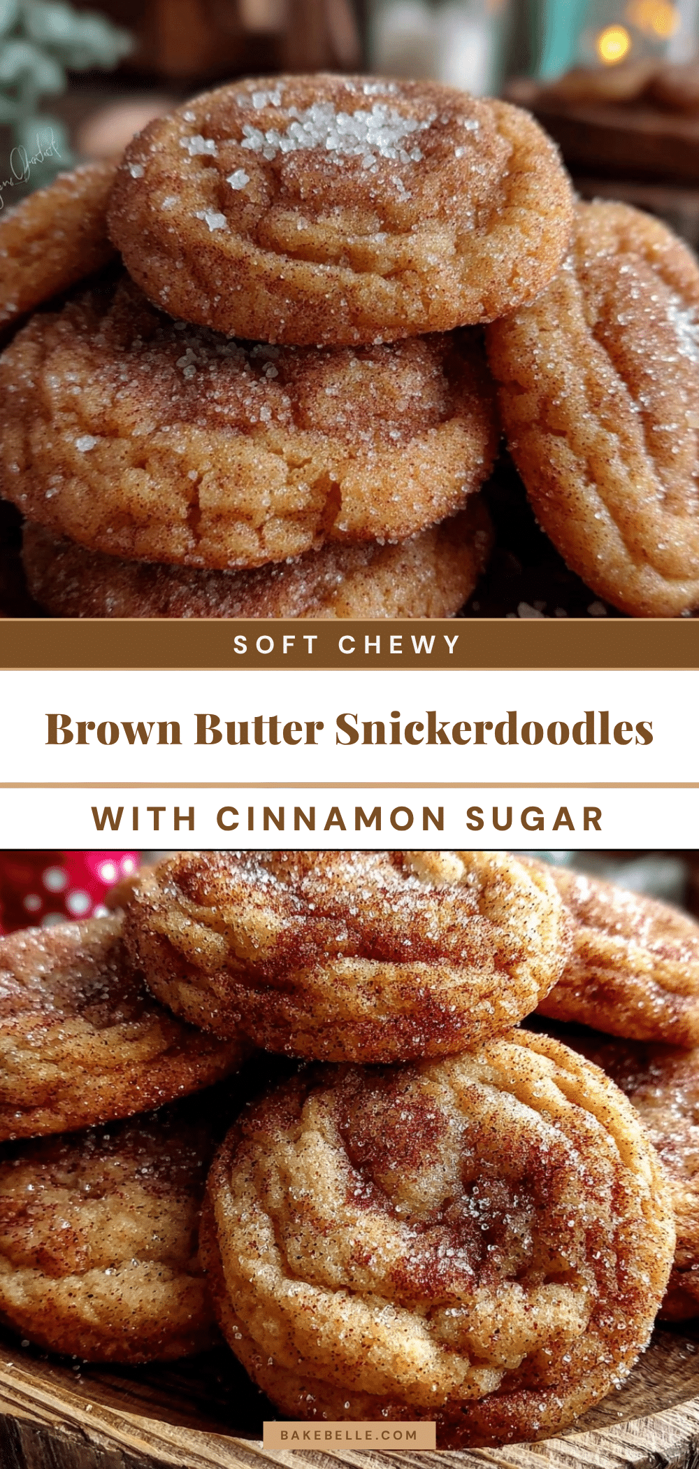 brown butter snickerdoodle cookies recipe