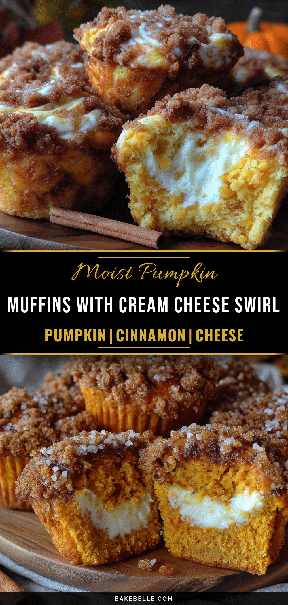 cozy pumpkin cream cheese swirl muffins recipe