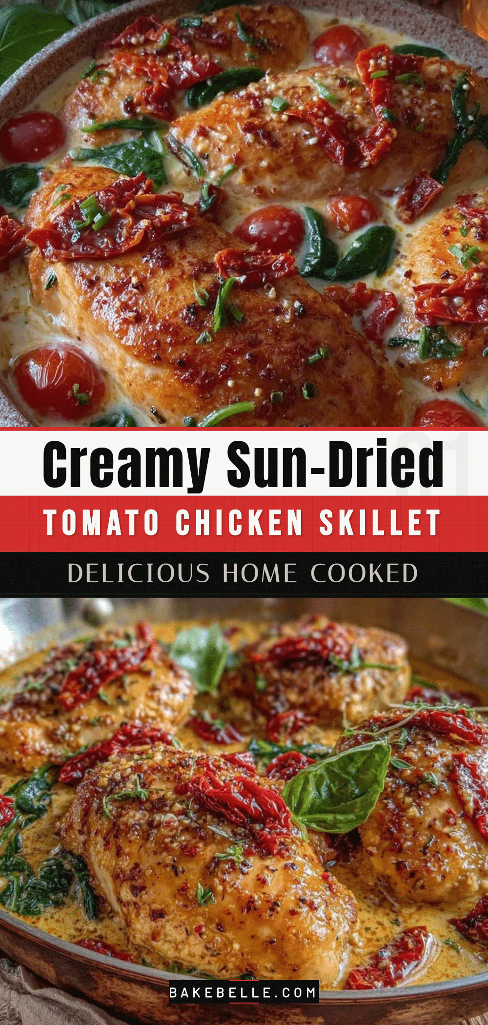 Creamy One-Pan Sun-Dried Tomato Chicken recipe