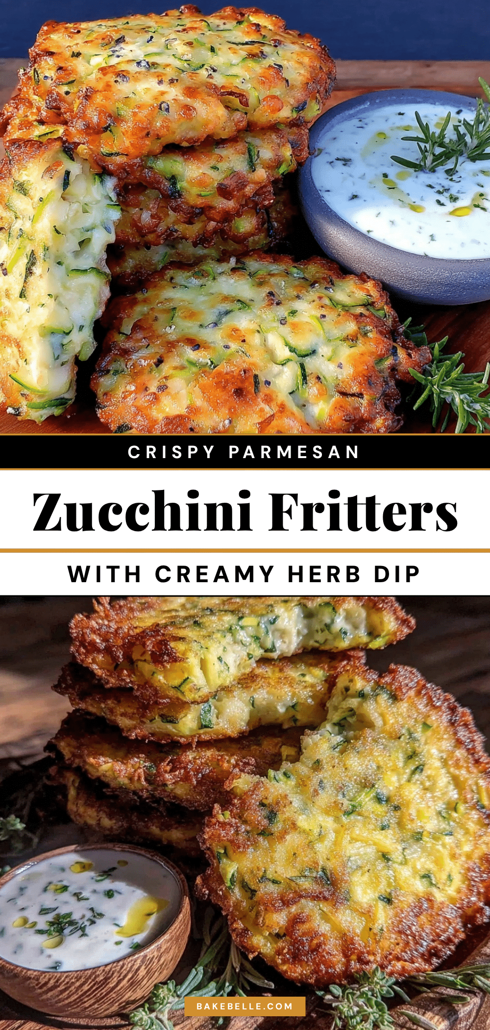 crispy parmesan zucchini fritters recipe