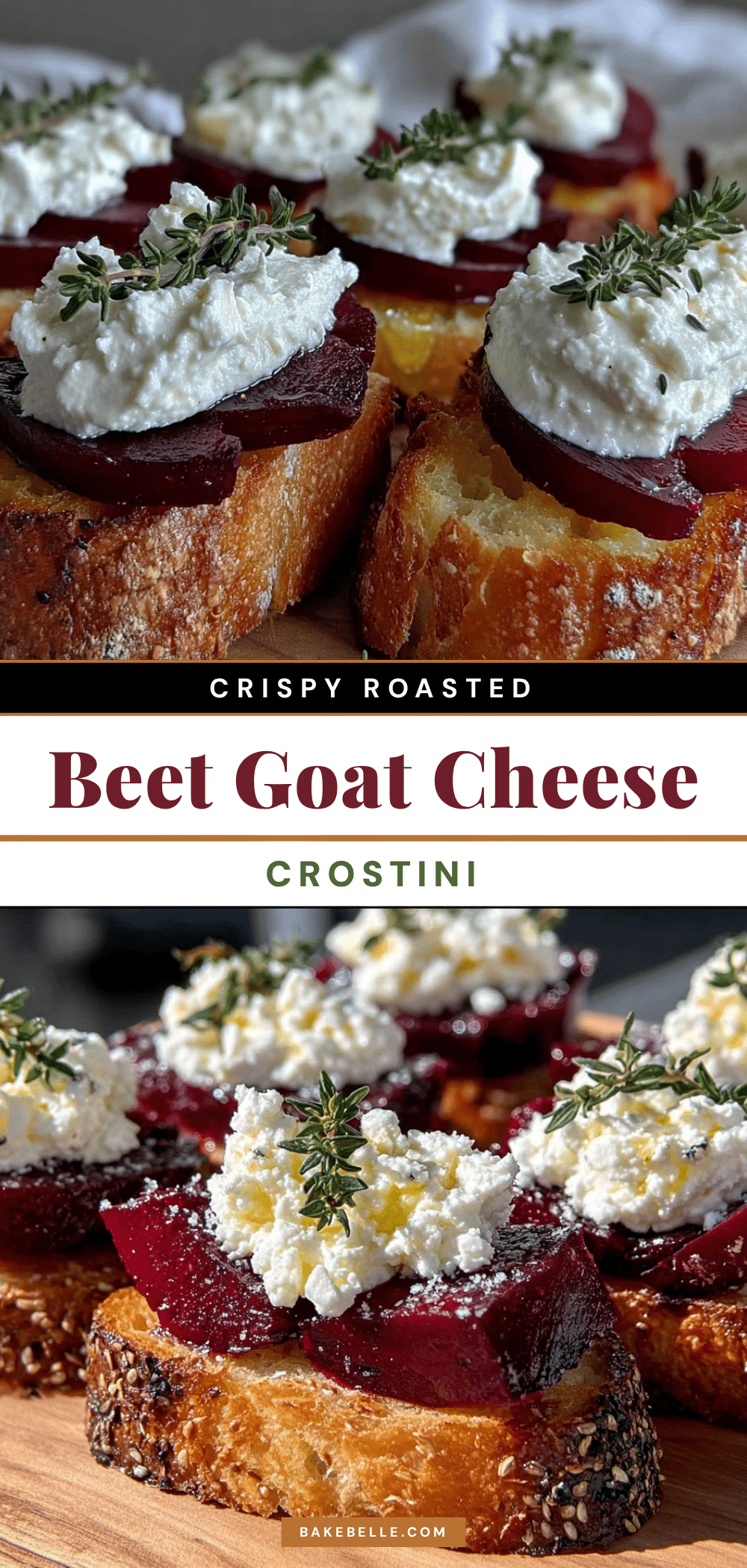 crispy roasted beet and goat cheese crostini recipe
