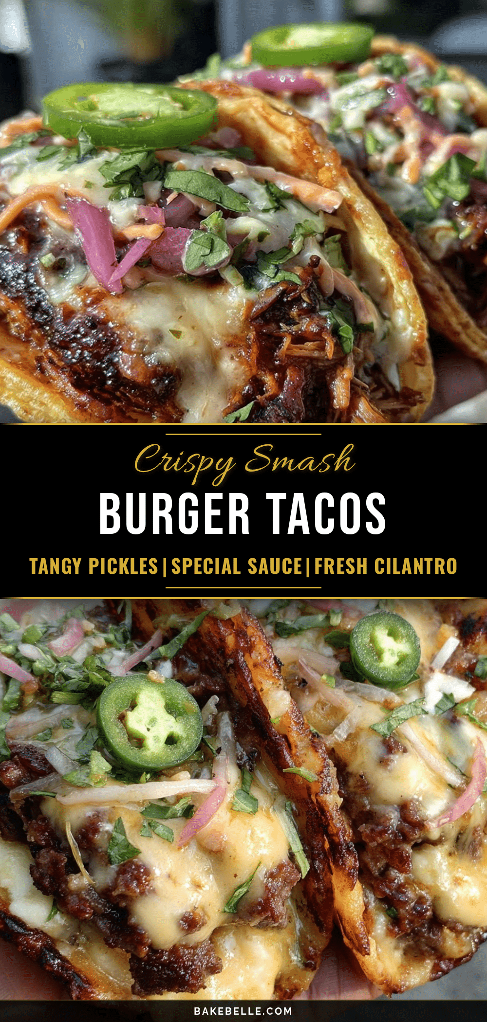 crispy smash burger tacos recipe