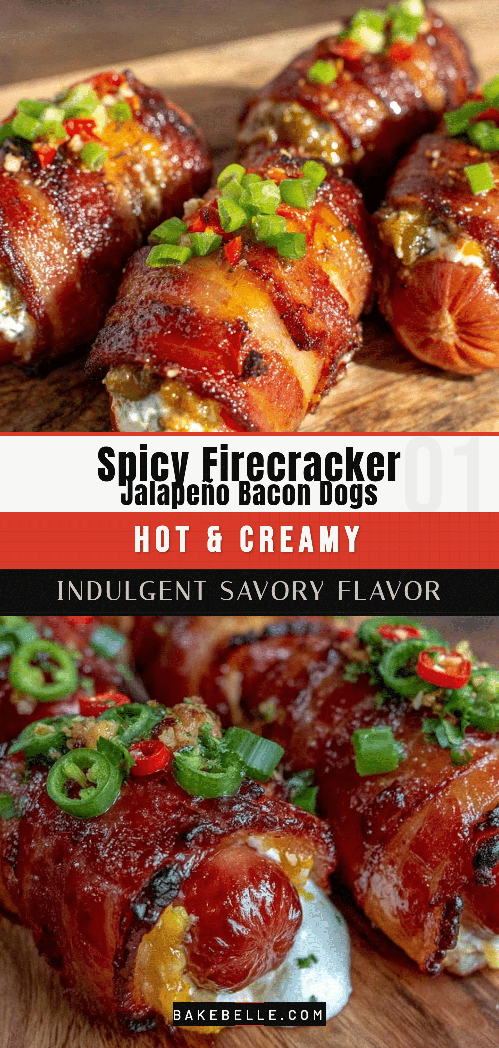 firecracker jalapeño bacon-wrapped cream cheese hot dogs recipe