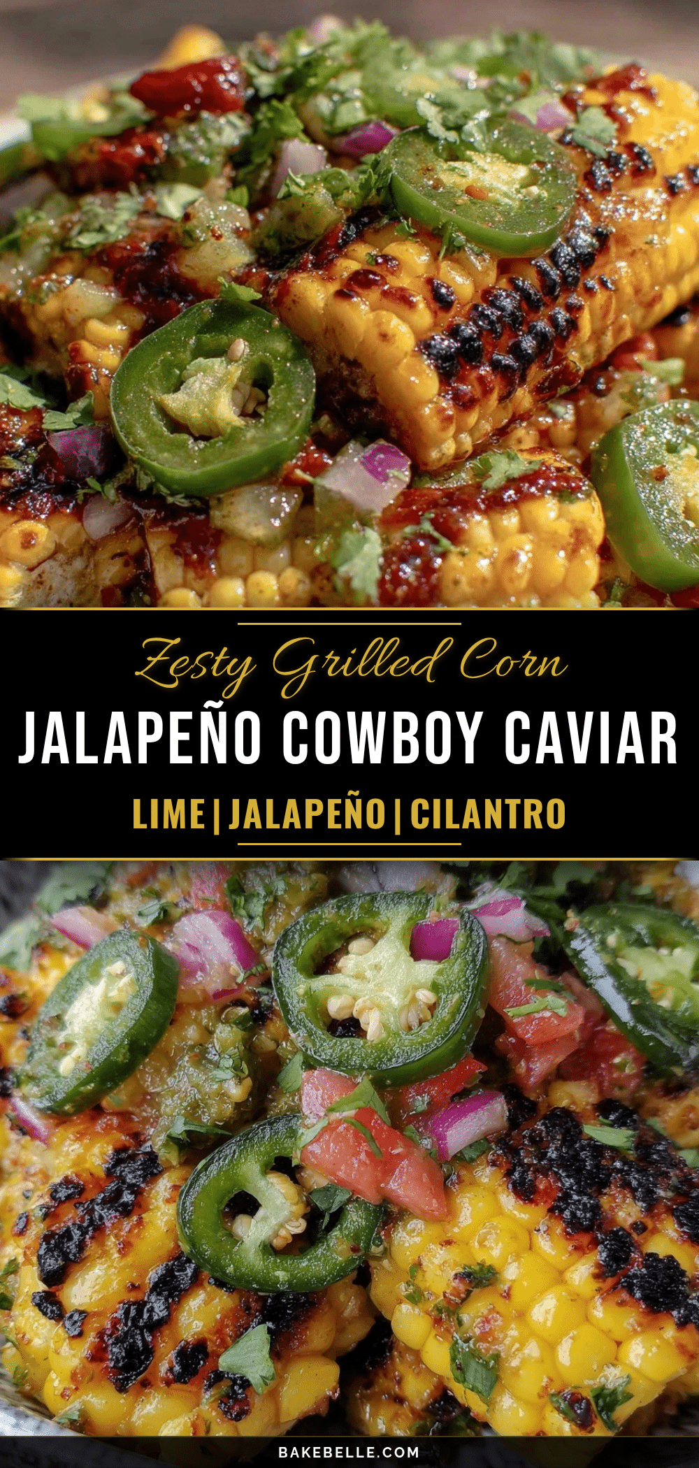 grilled corn and jalapeño cowboy caviar recipe