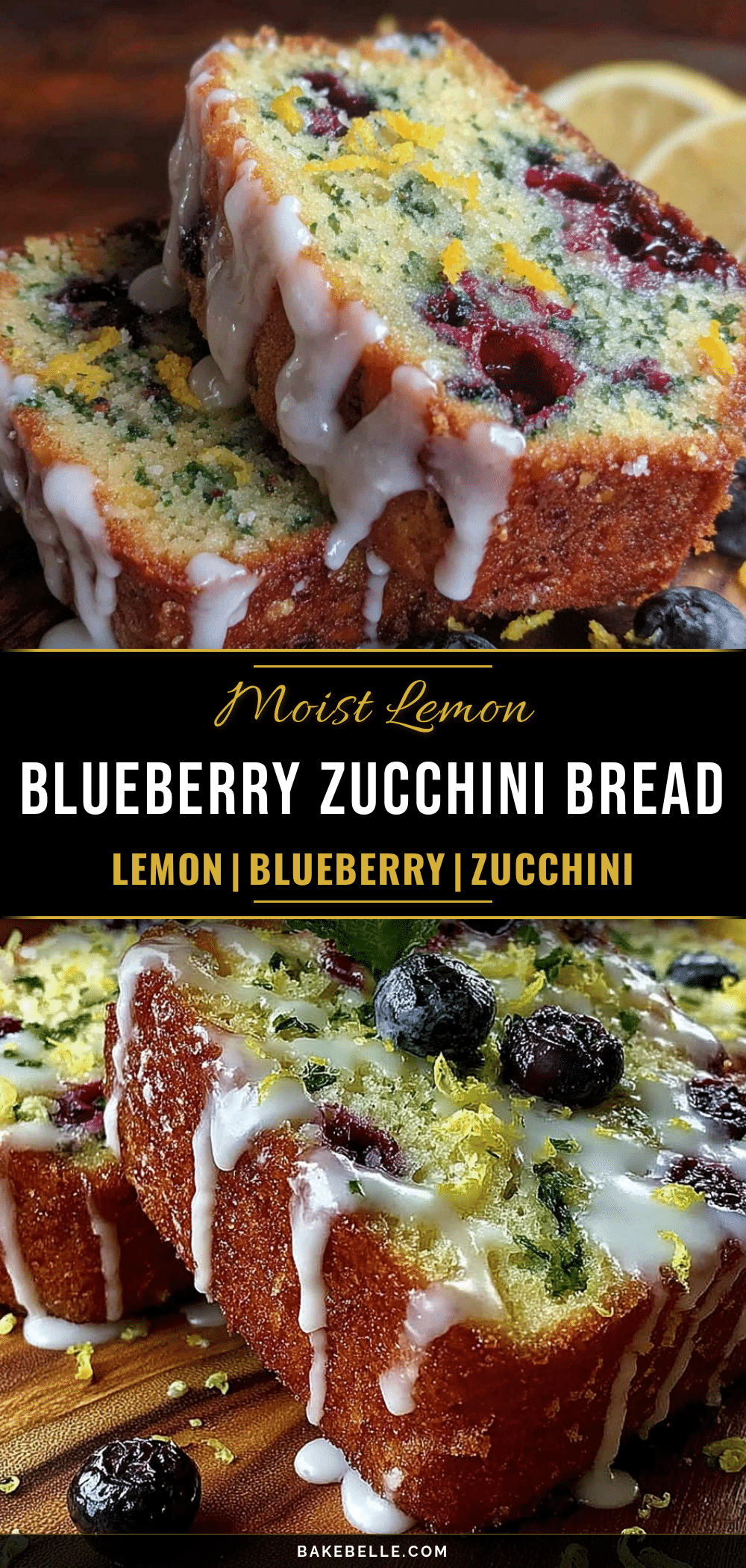 lemon blueberry zucchini bread recipe