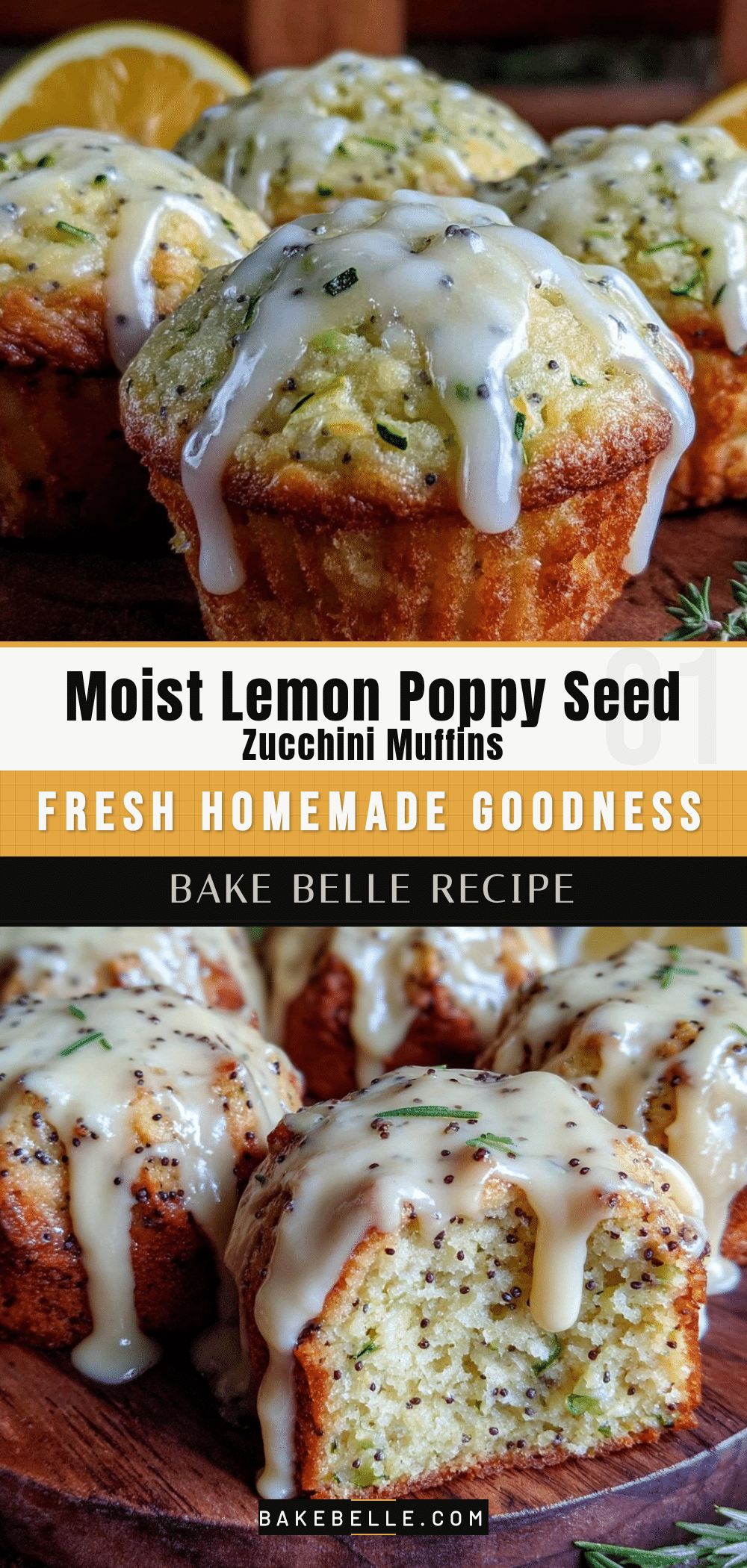 lemon poppy seed zucchini muffins recipe