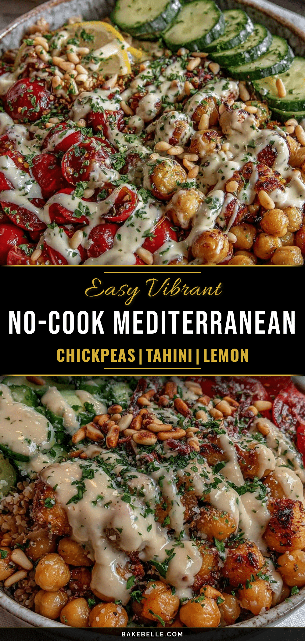 Mediterranean chickpea bowl recipe