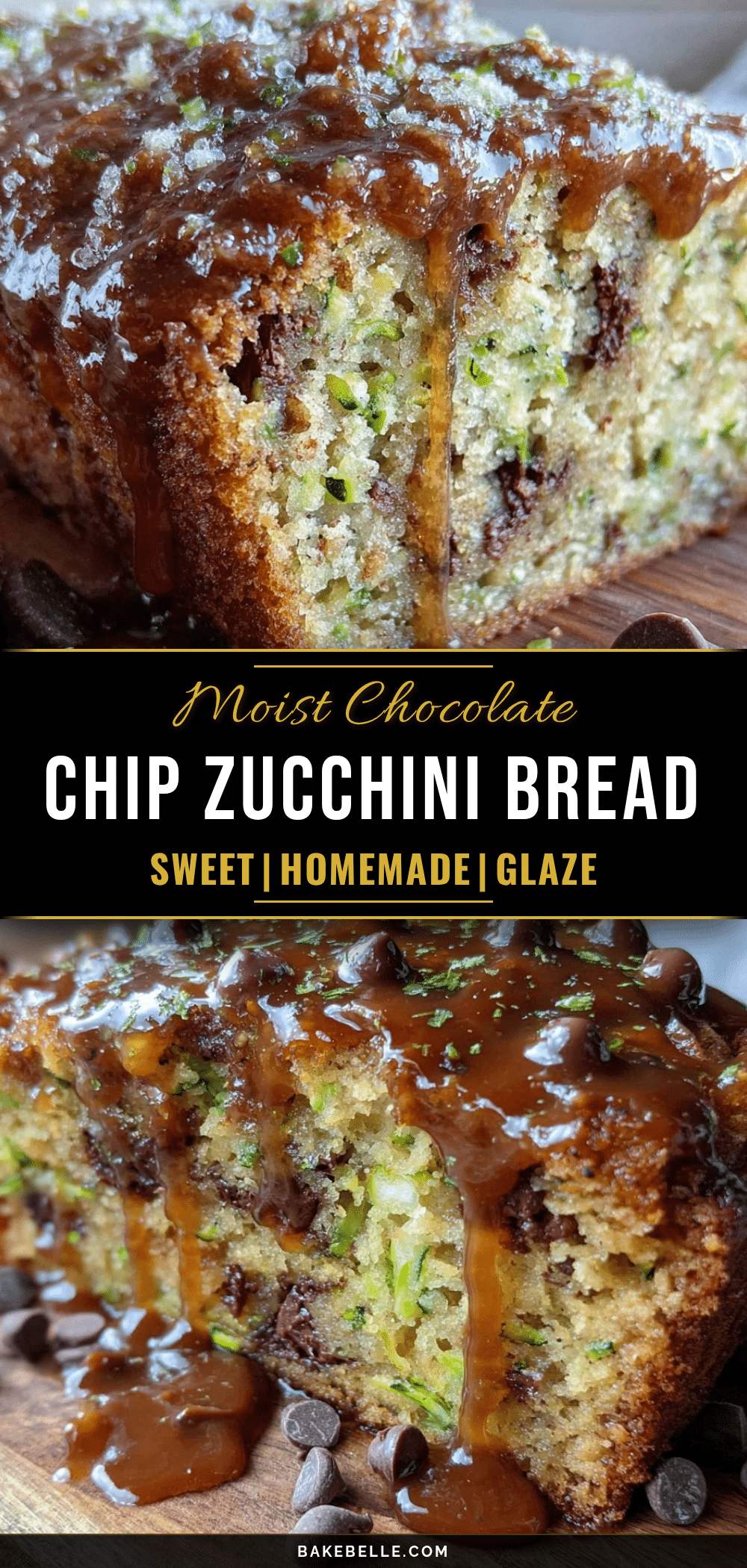 moist chocolate chip zucchini bread recipe