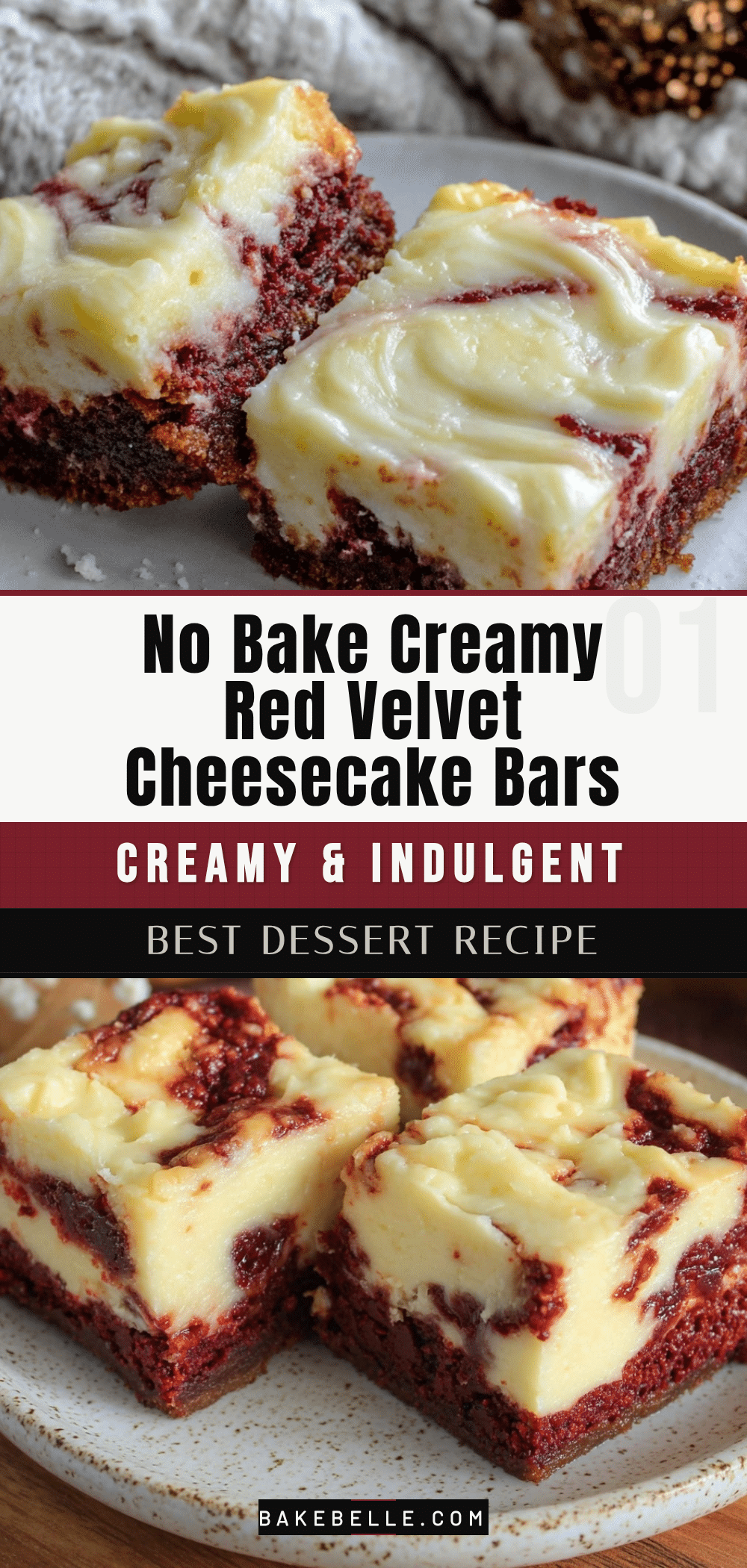 no-bake red velvet cheesecake bars recipe