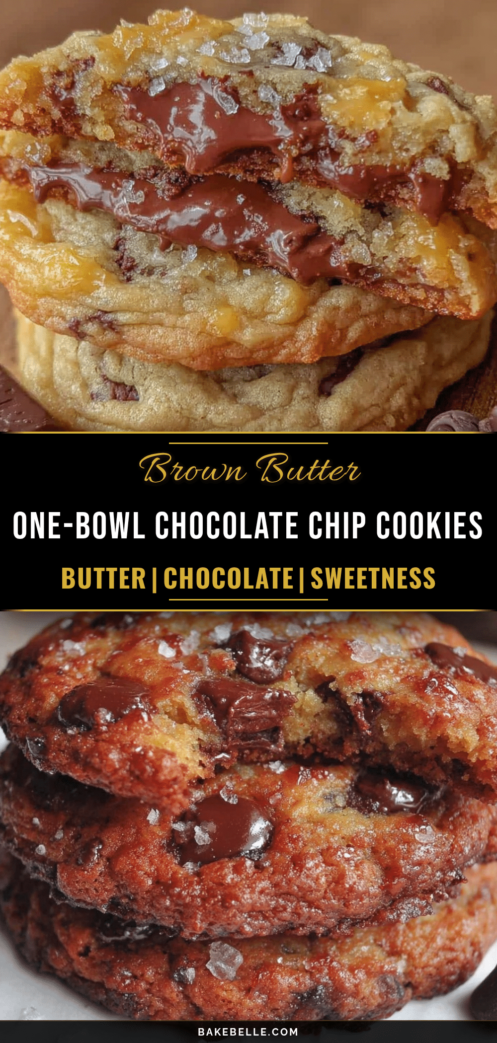 one-bowl brown butter chocolate chip cookies recipe