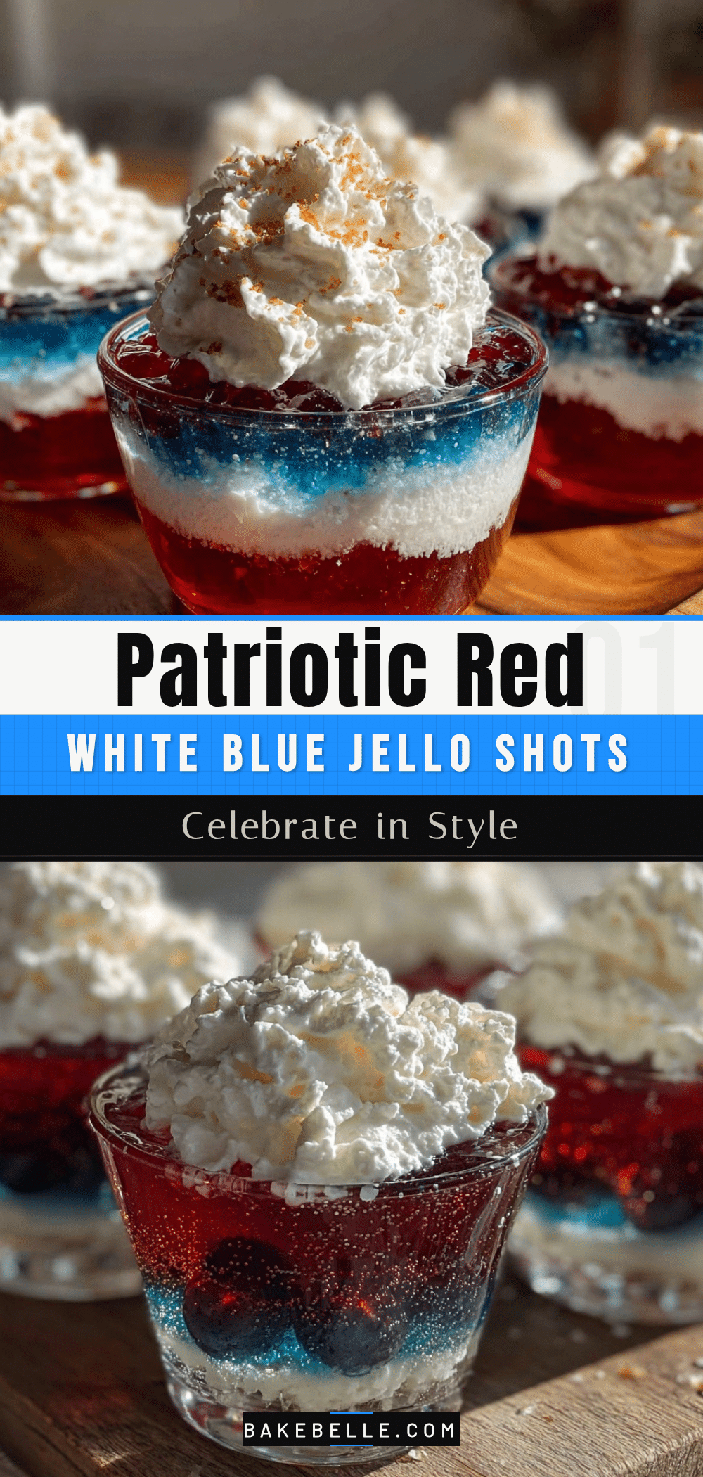 red white and blue jello shots recipe