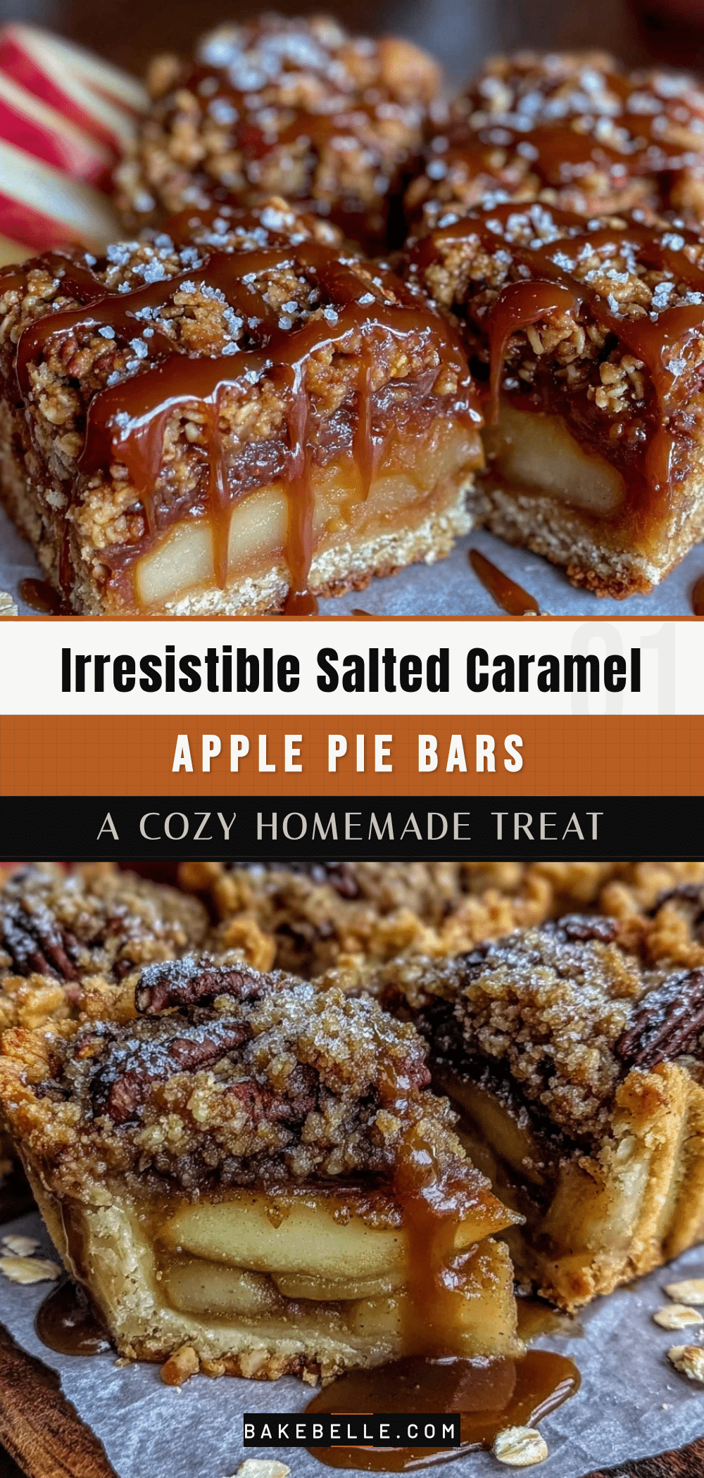 salted caramel apple pie bars recipe