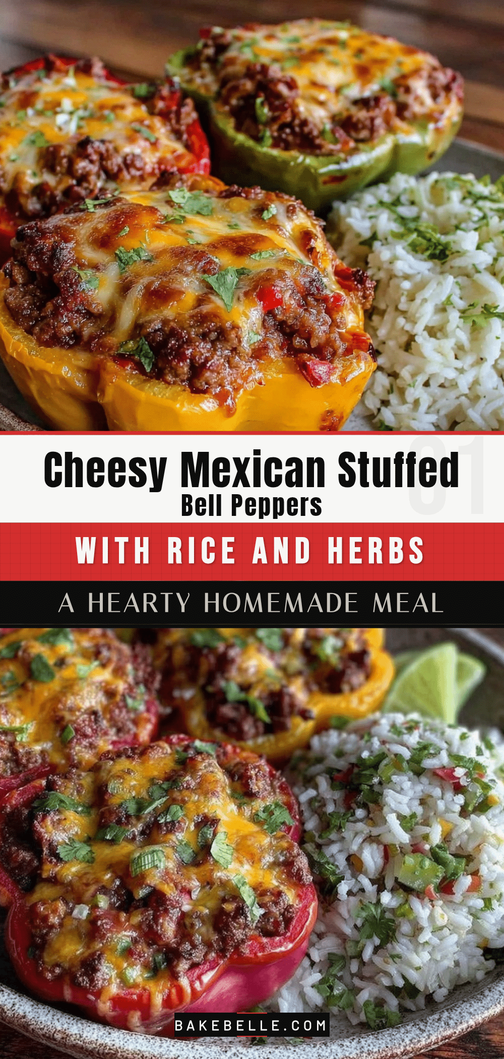 savory cheesy stuffed bell peppers recipe