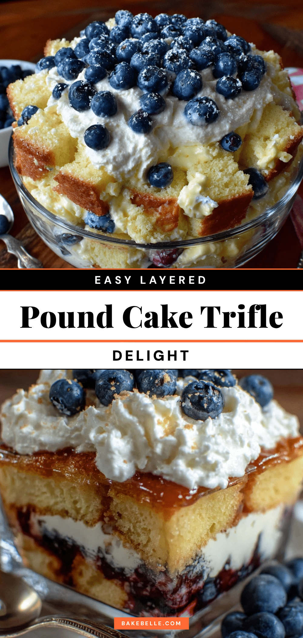 three-layer pound cake trifle recipe