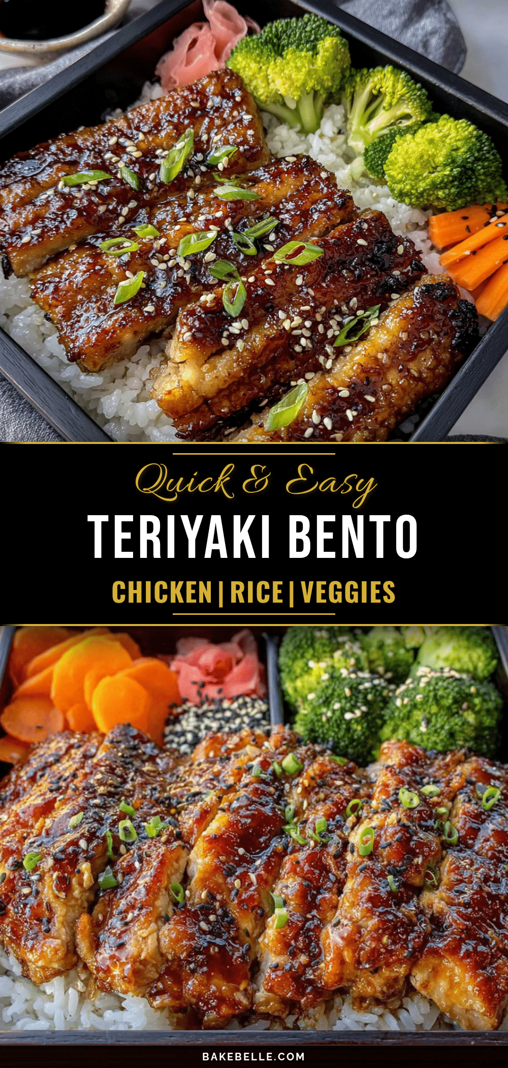 5-minute chicken teriyaki bento box recipe