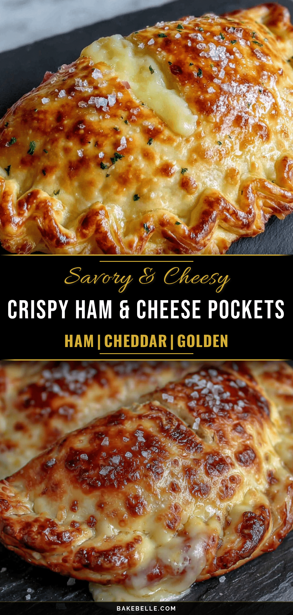 crispy ham and cheese lunchbox pockets recipe