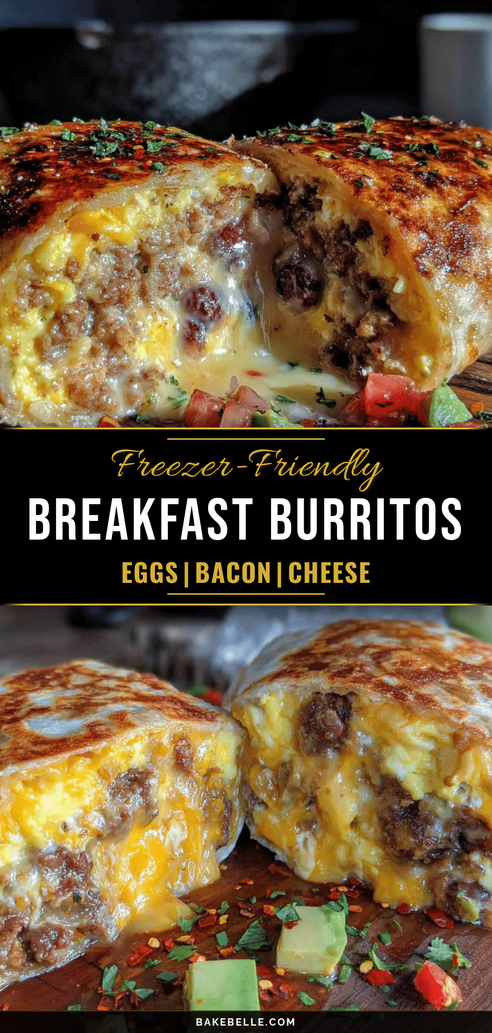 freezer-friendly breakfast burritos recipe