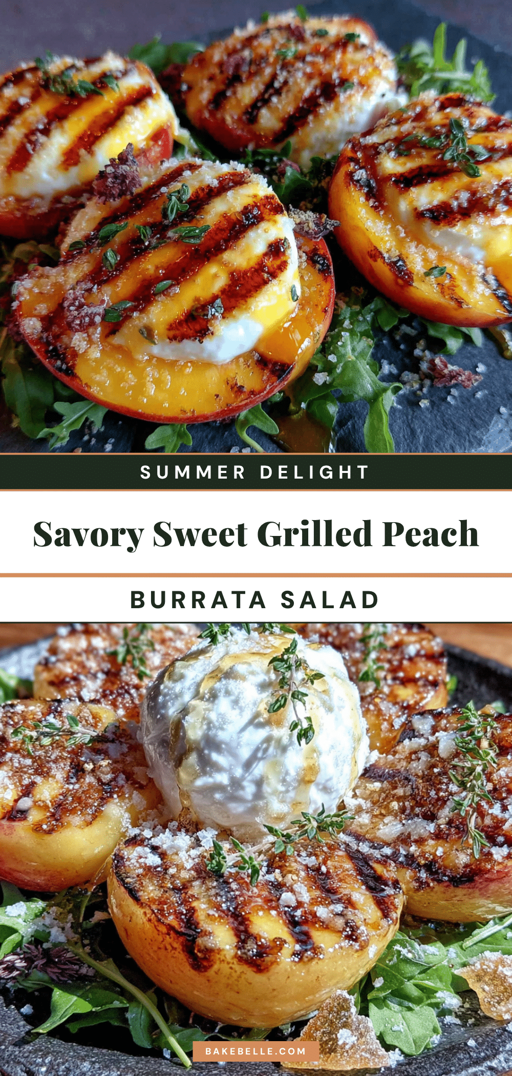 grilled peach and burrata salad recipe