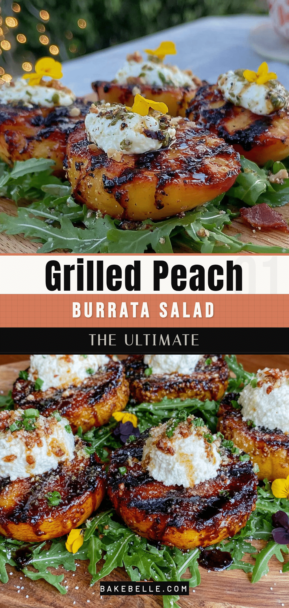 grilled peach burrata salad recipe