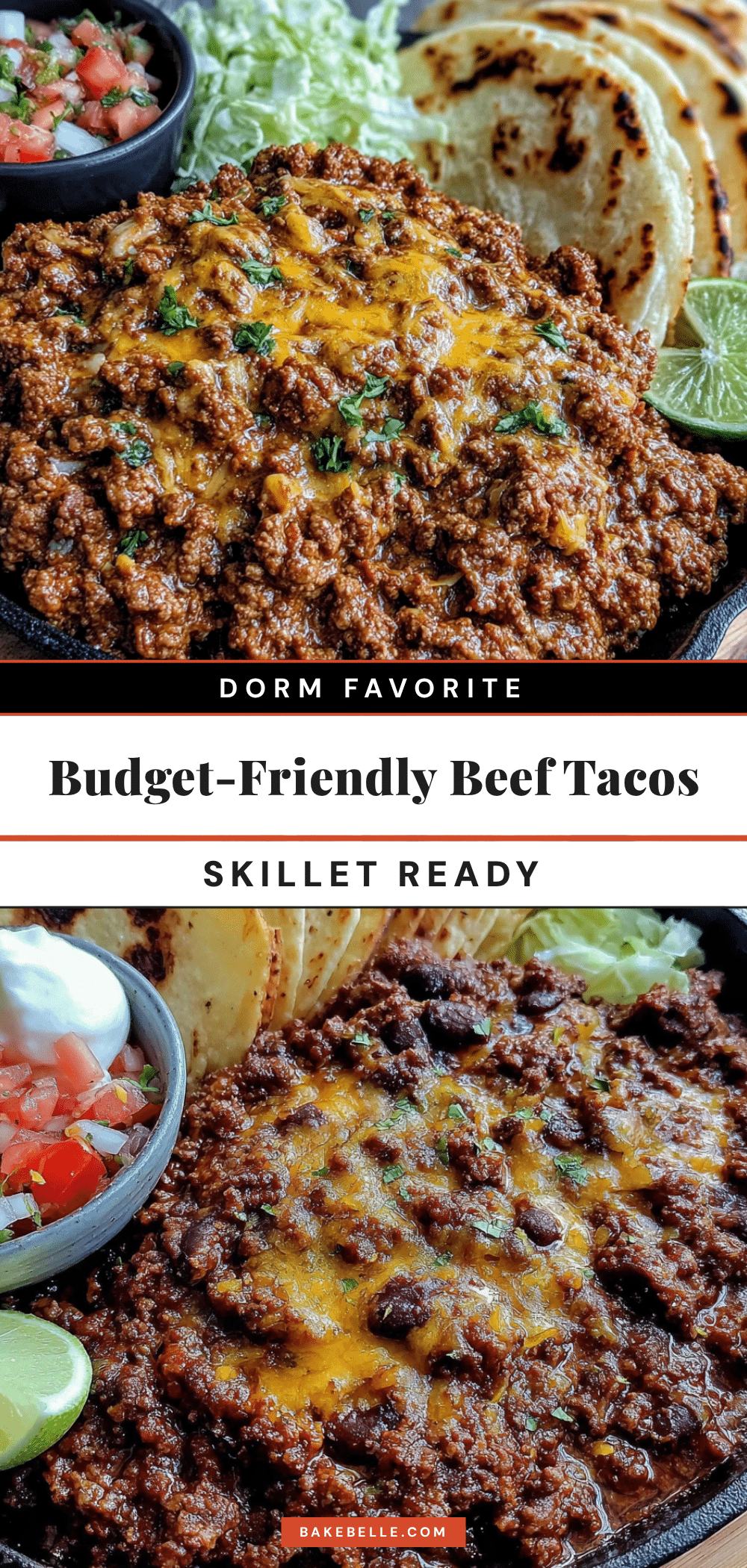 ground beef skillet tacos recipe