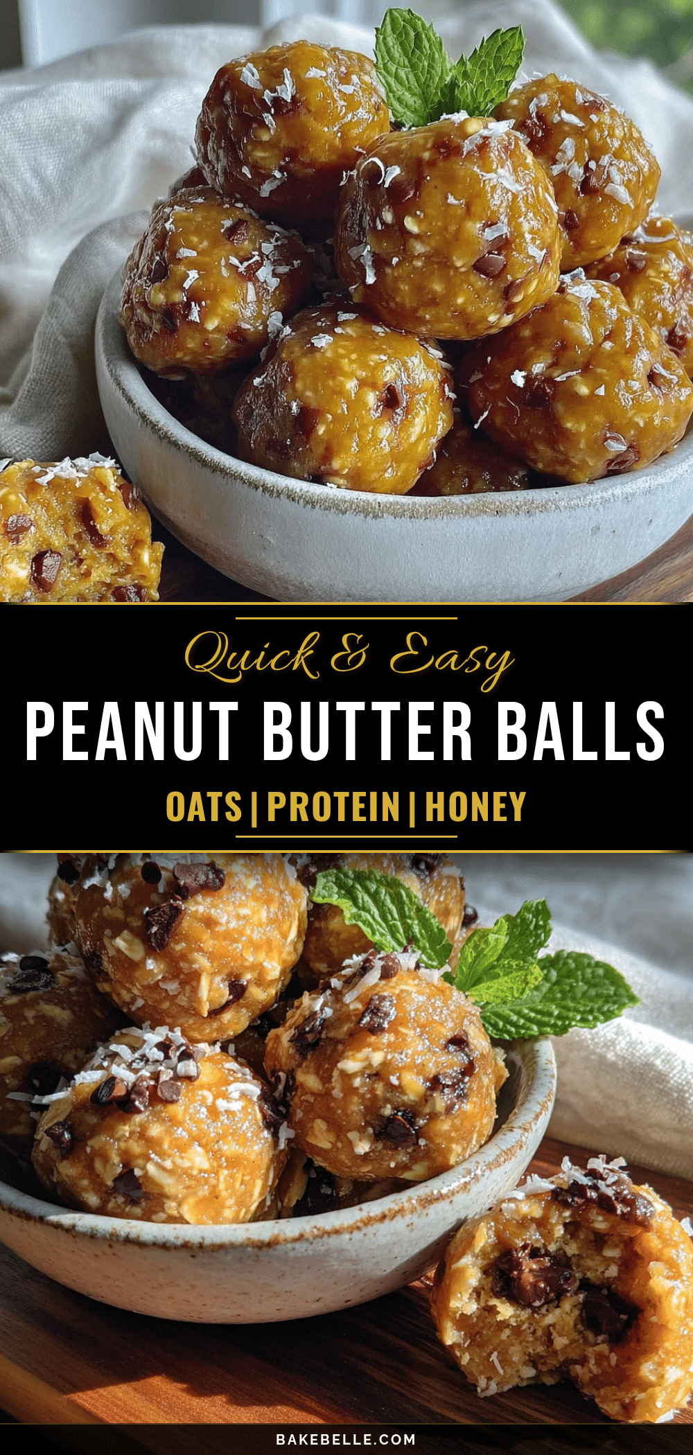 no-bake peanut butter protein energy balls recipe