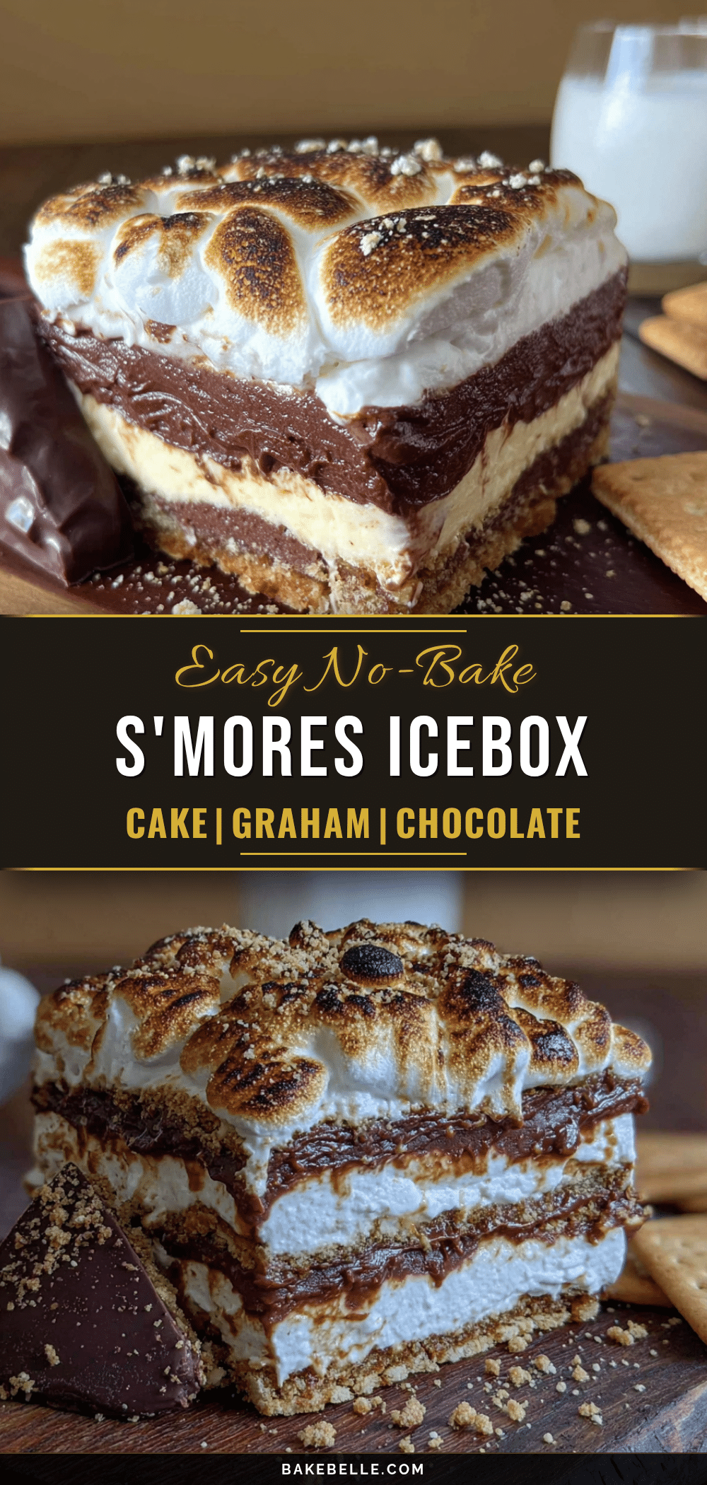 no-bake smores icebox cake recipe