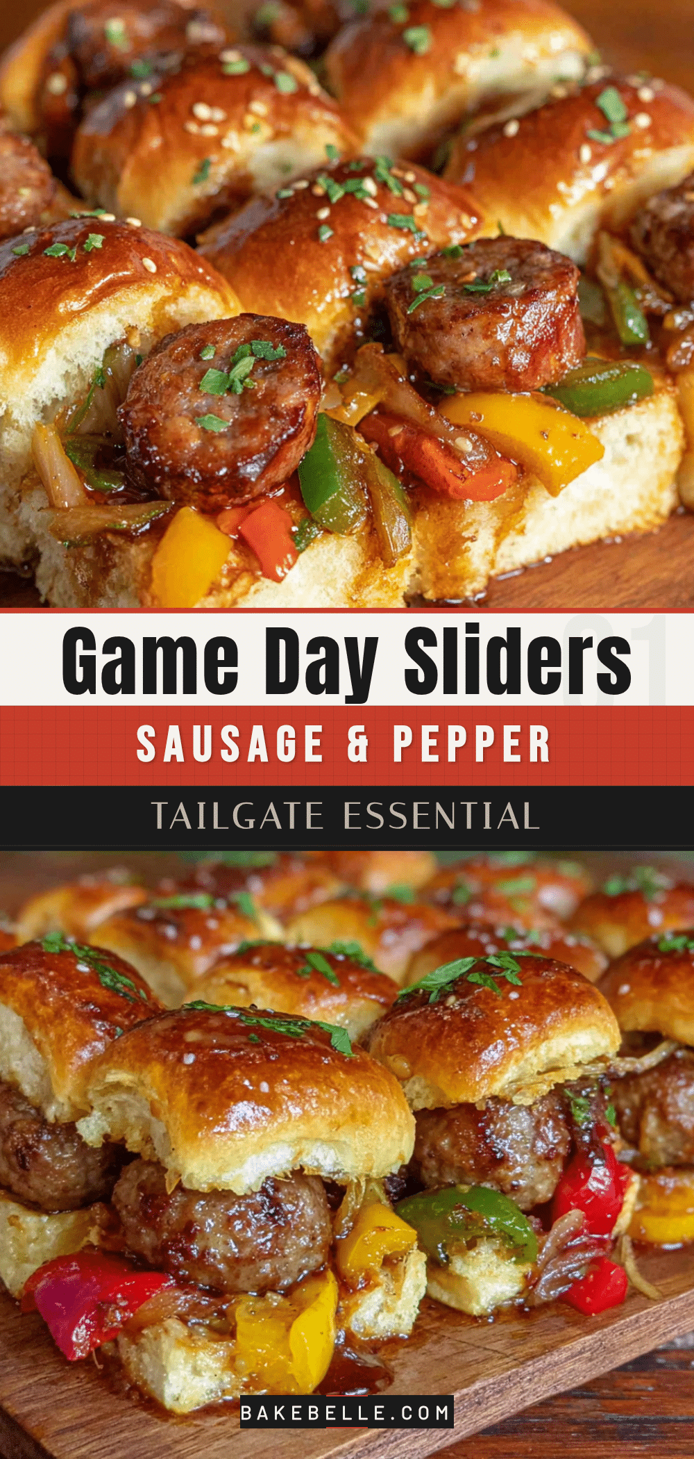 sheet pan sausage and pepper sliders recipe