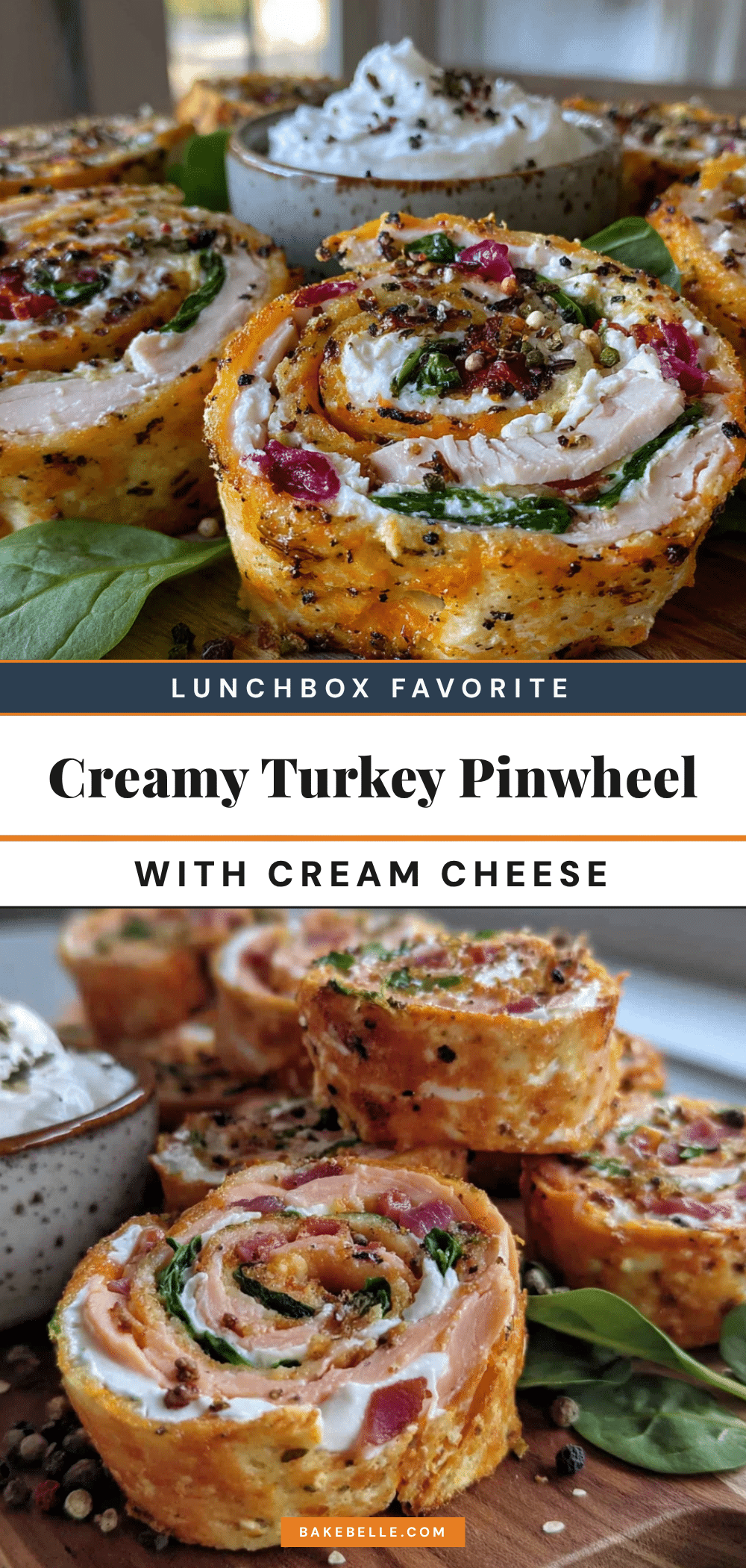 turkey pinwheel lunchbox bites recipe