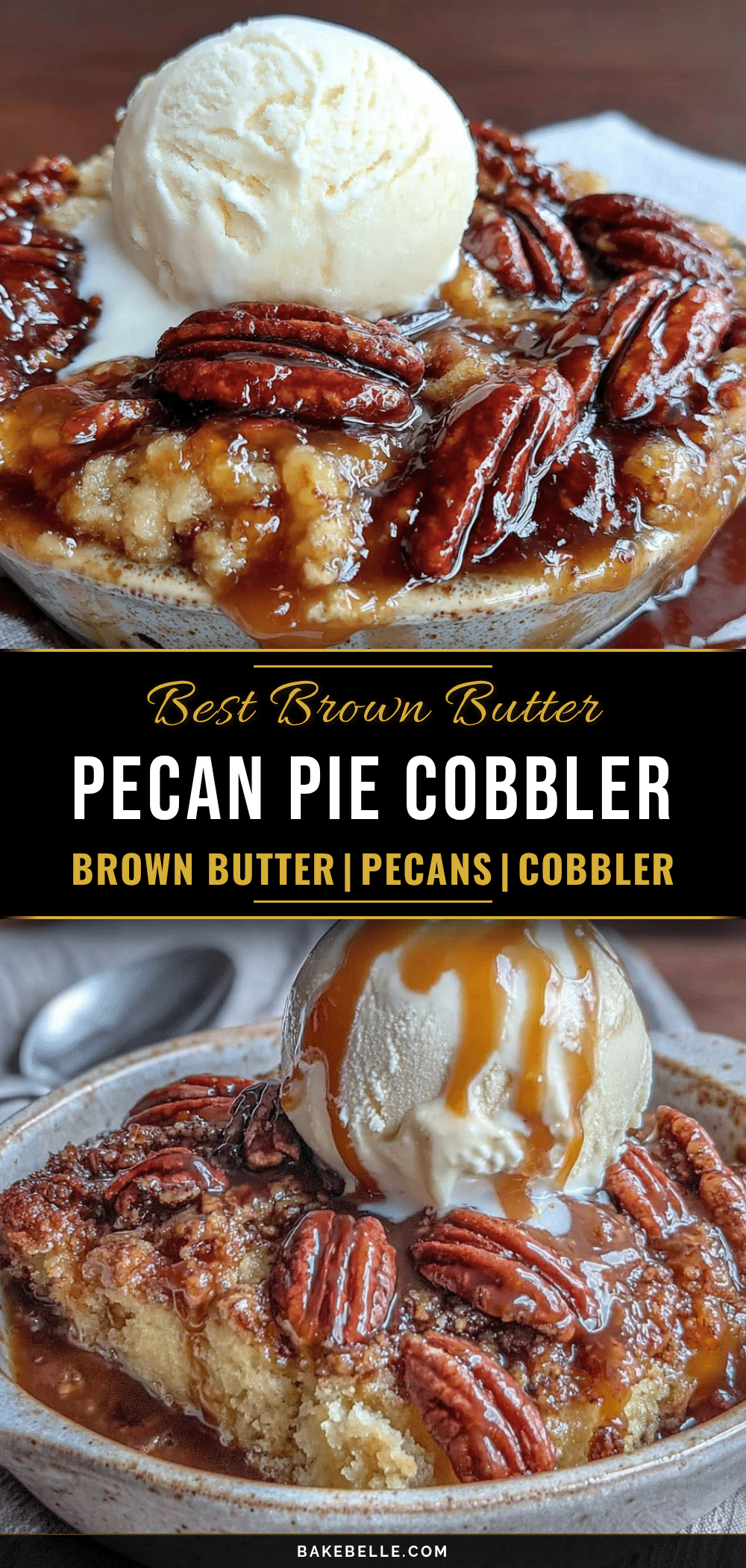 brown butter pecan pie cobbler recipe