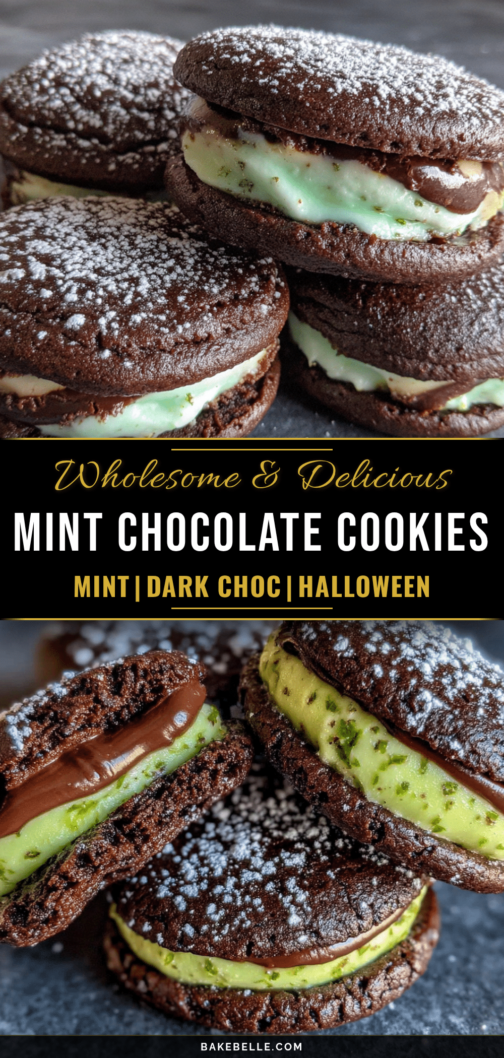 chocolate mint halloween cookies recipe
