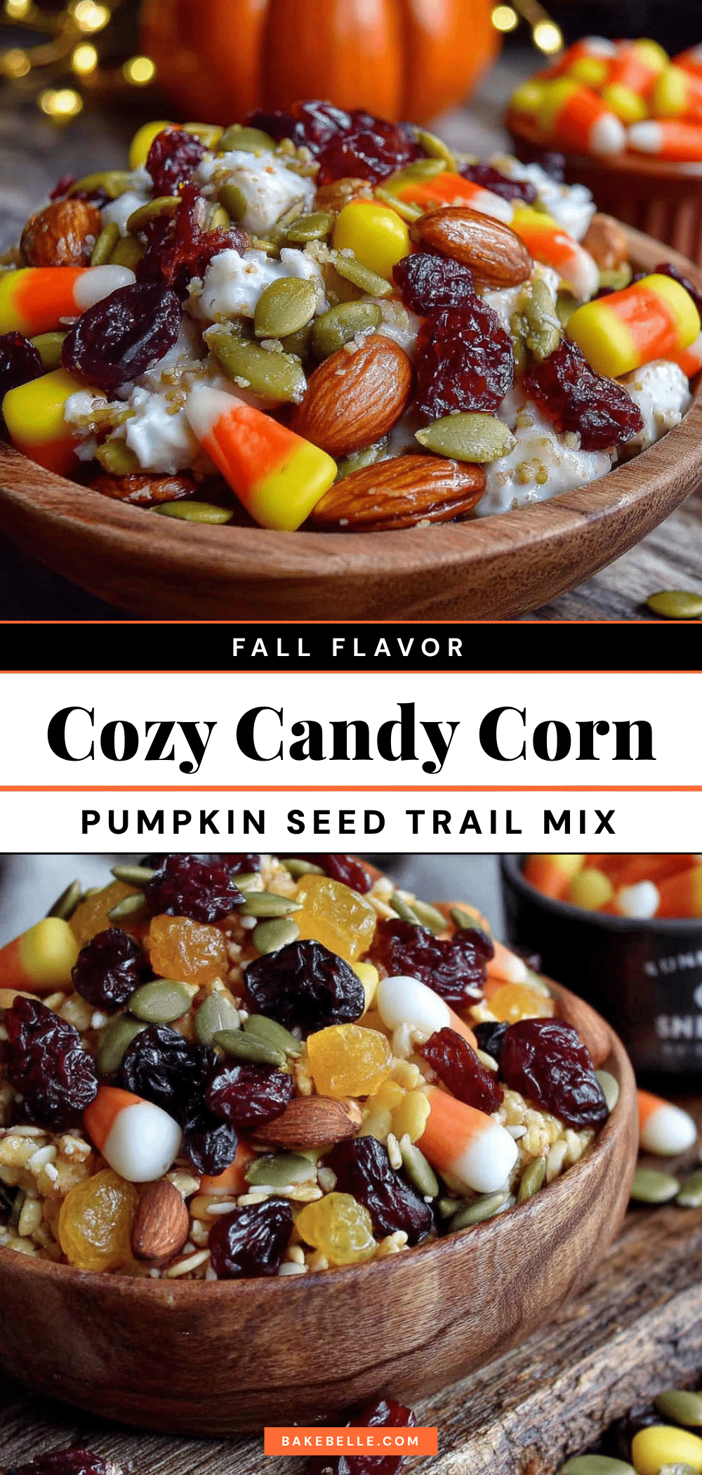 cozy candy corn pumpkin seed trail mix recipe