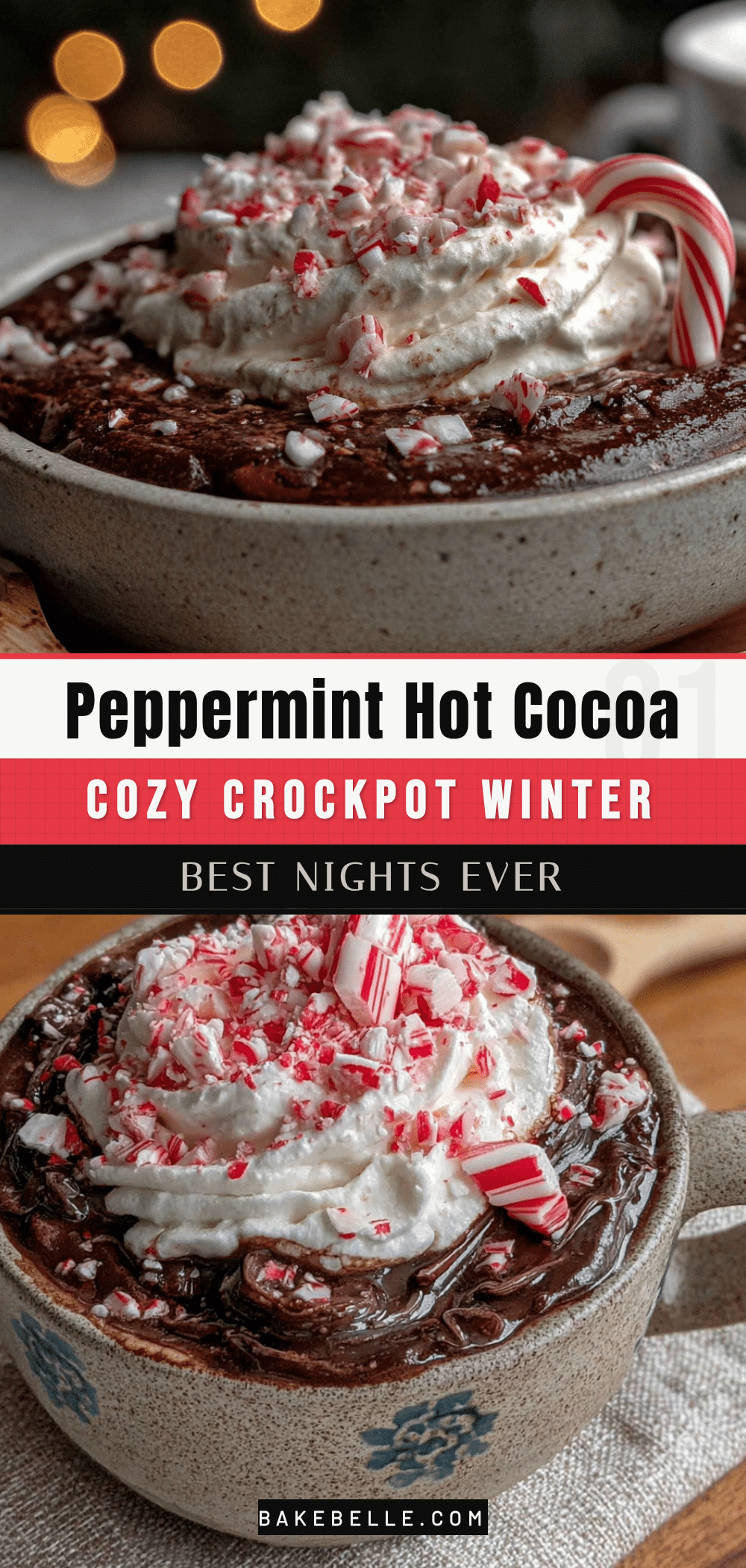 cozy crockpot peppermint hot cocoa recipe