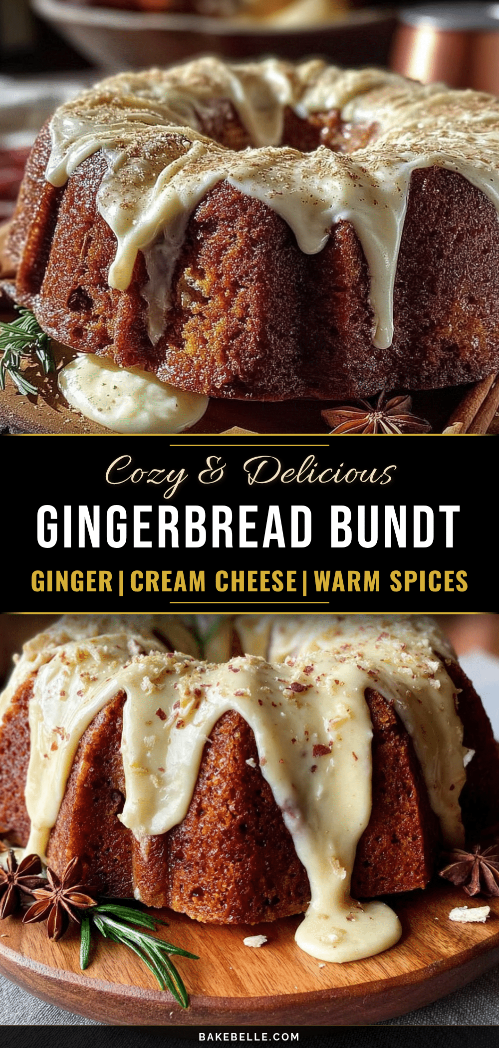 cozy gingerbread bundt cake recipe