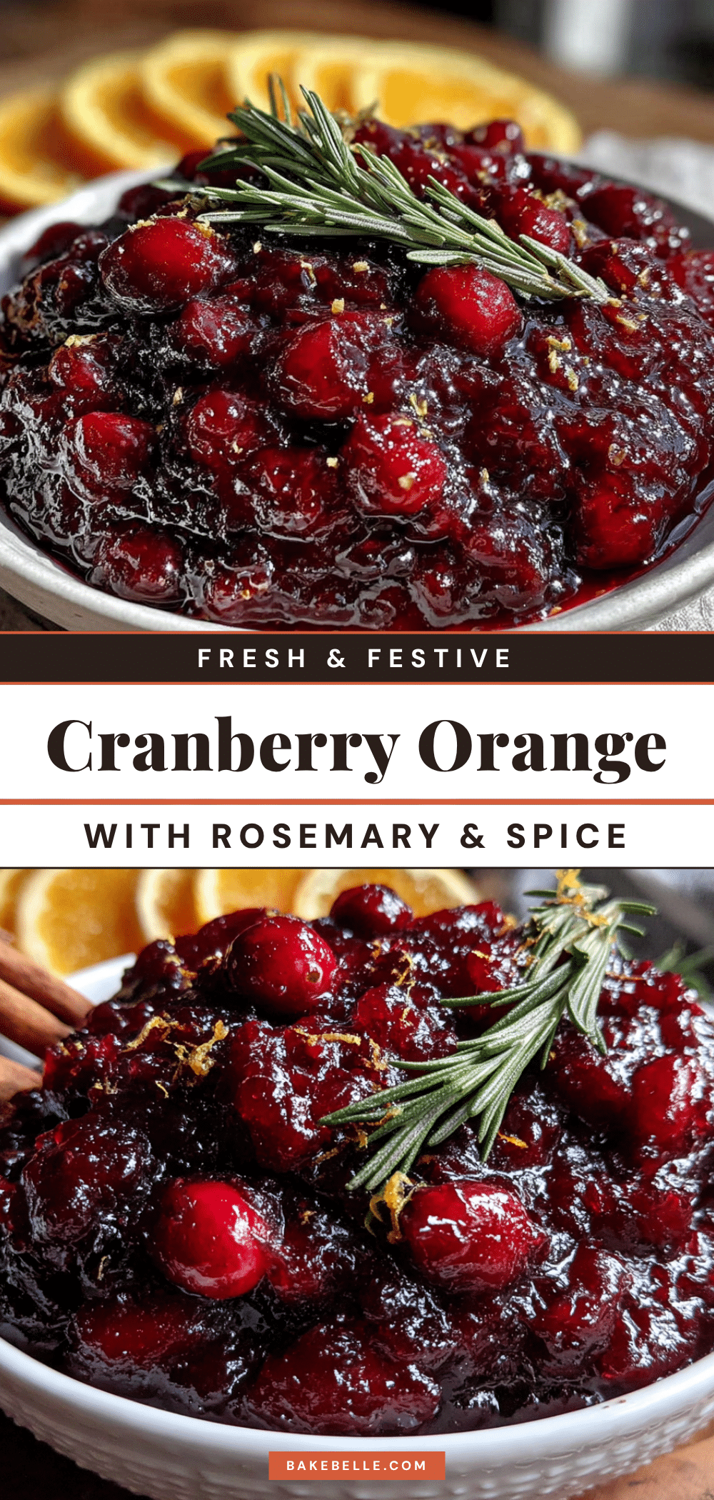 cranberry orange sauce with rosemary recipe
