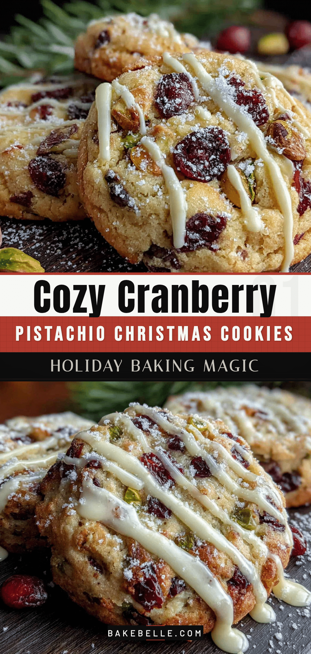 cranberry pistachio christmas cookies recipe