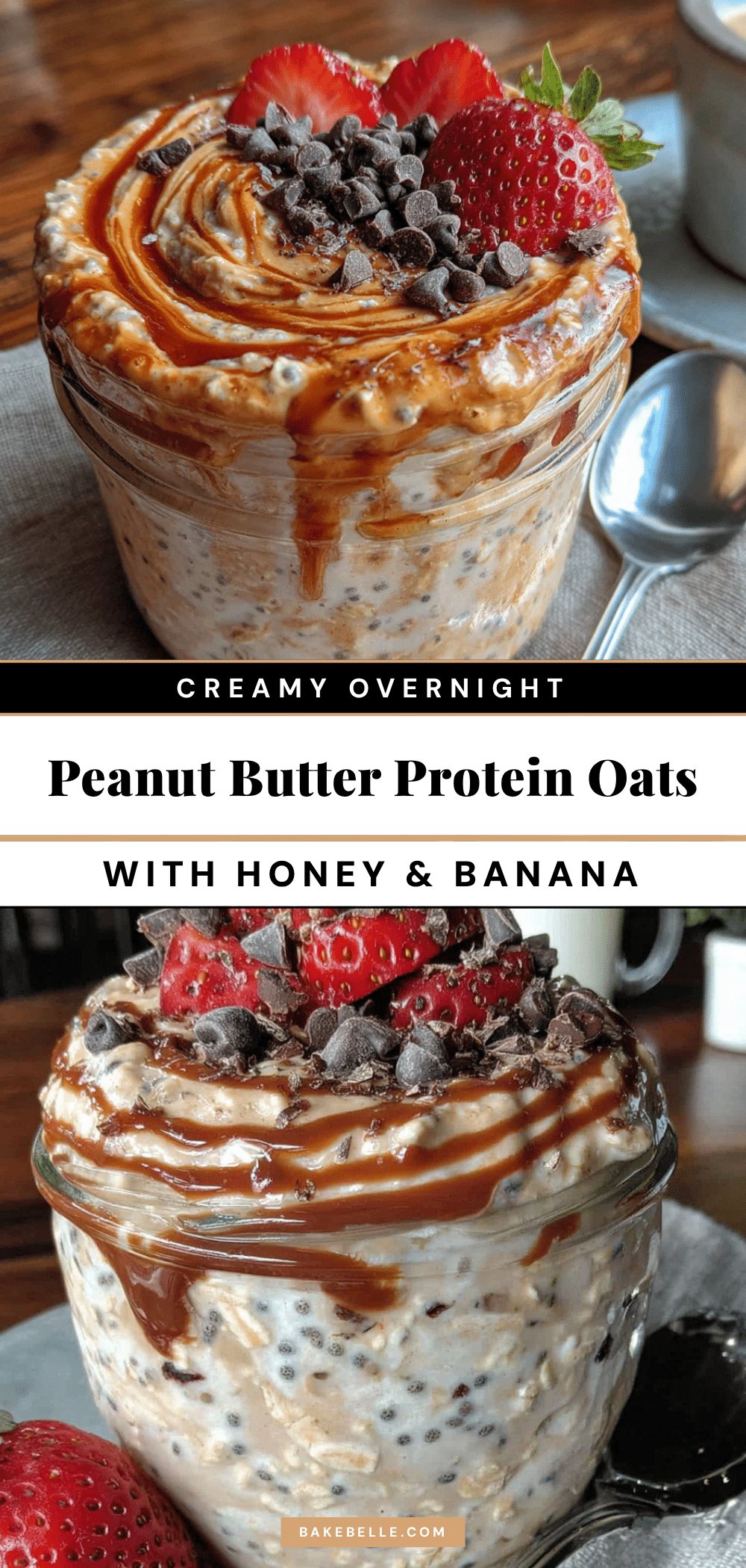 creamy overnight peanut butter protein oats recipe