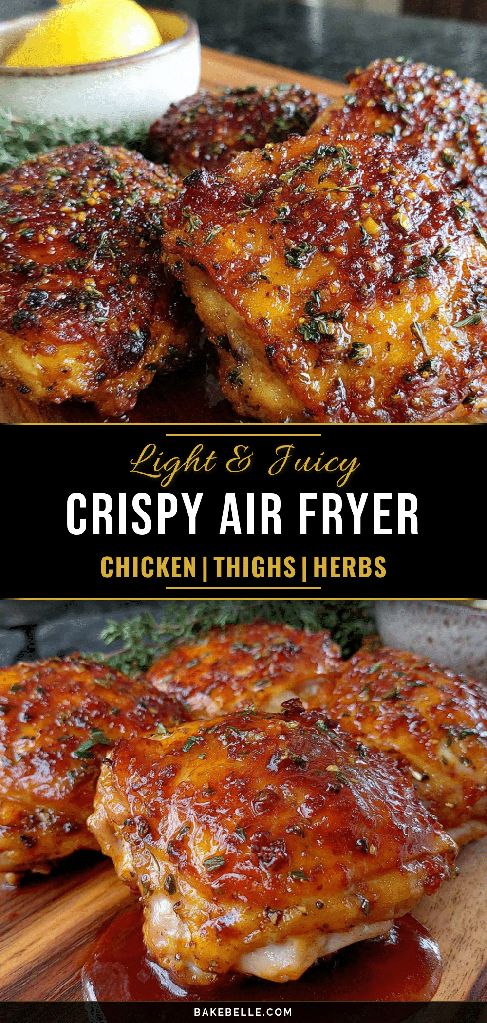 crispy air fryer chicken thighs recipe