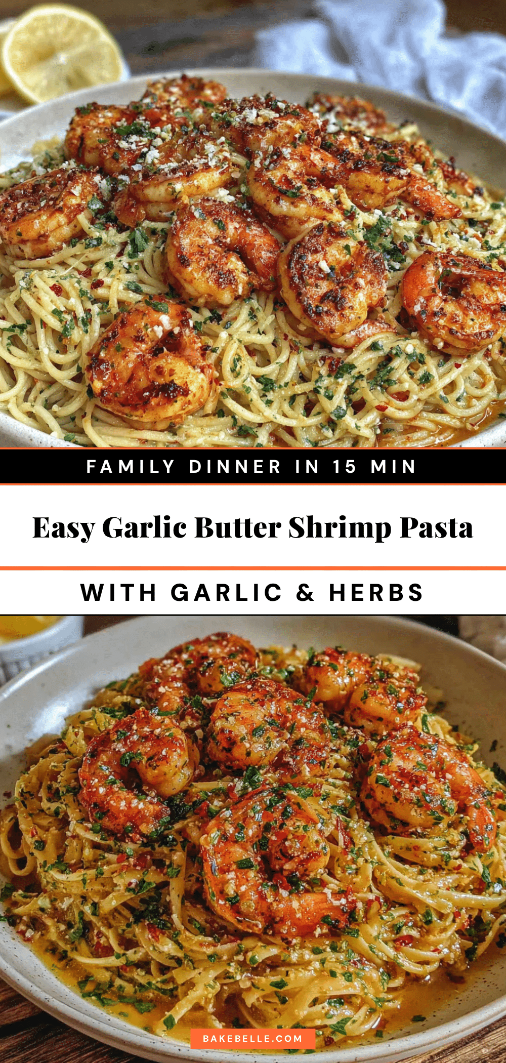easy garlic butter shrimp pasta recipe