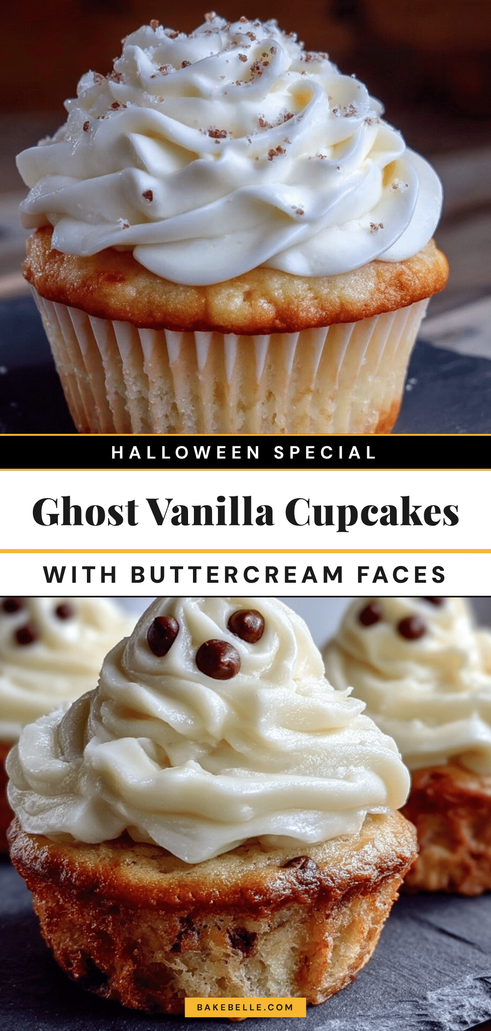 ghost vanilla cupcakes recipe
