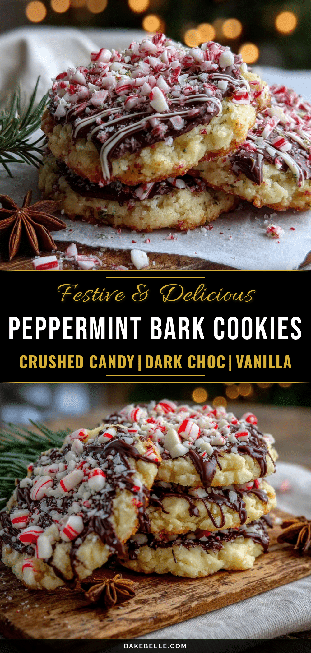 peppermint bark christmas cookies recipe