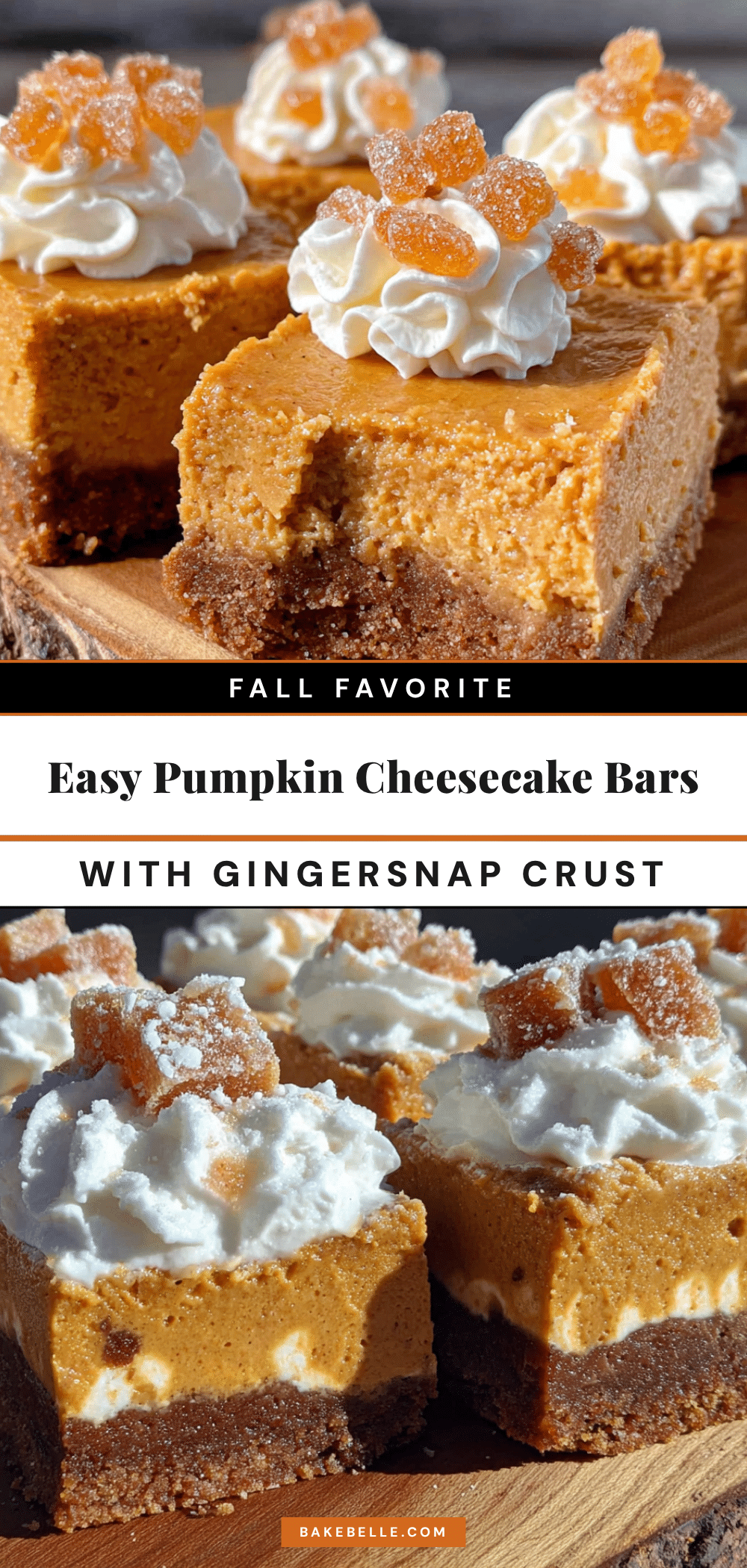 pumpkin cheesecake bars recipe
